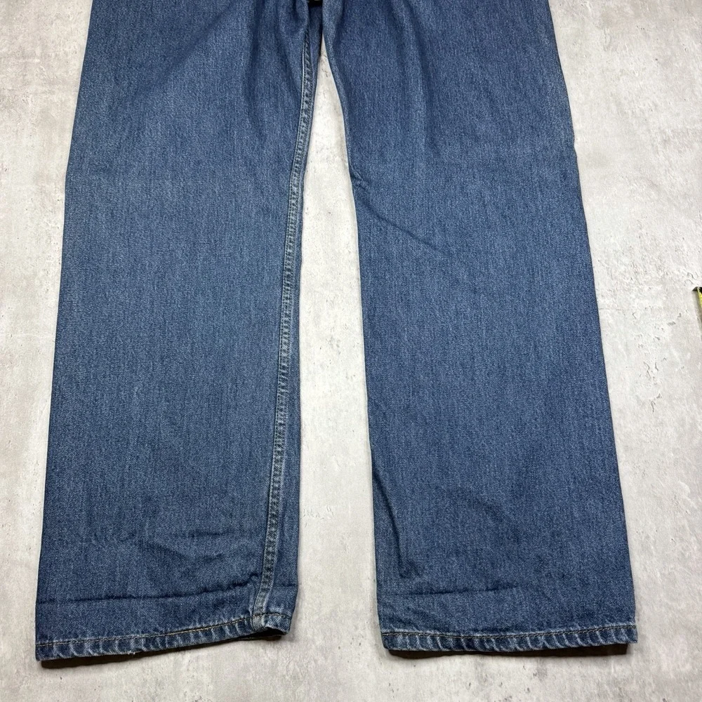 Vintage Y2K Levis 505 Jeans Mens 38x29 Med Wash Denim Straight Regular Fit USA
